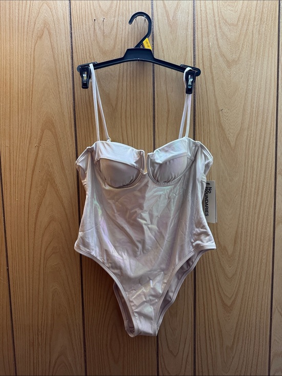 No Boundaries Other - No Boundaries Iridescent Pearl One-Piece Swimsuit